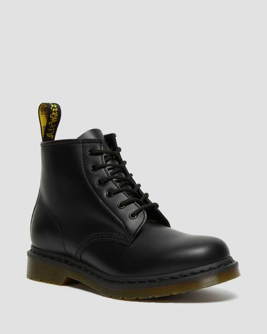 Dr. Martens 101 Smooth Deri Erkek Ayak Bileği Botları - Bot Siyah |KLJSI0981|